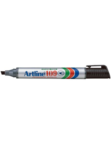 Rotulador Artline Marcador Permanente 109 Negro Punta Biselada
