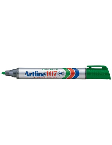 Rotulador Artline Marcador Permanente 107 Verde Punta Redonda