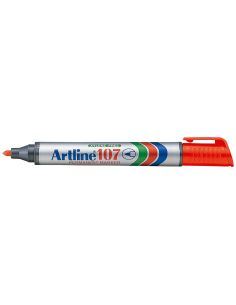 Rotulador Artline Marcador Permanente 107 Rojo Punta Redonda 2