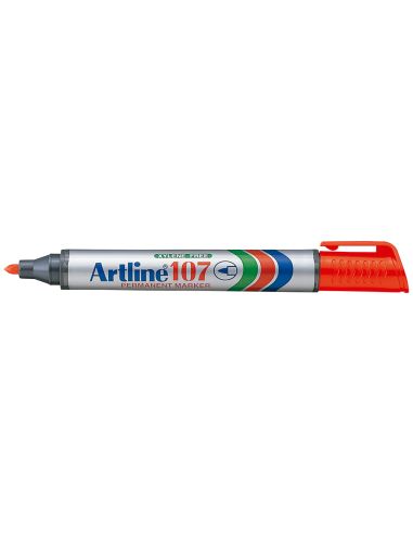 Rotulador Artline Marcador Permanente 107 Rojo Punta Redonda