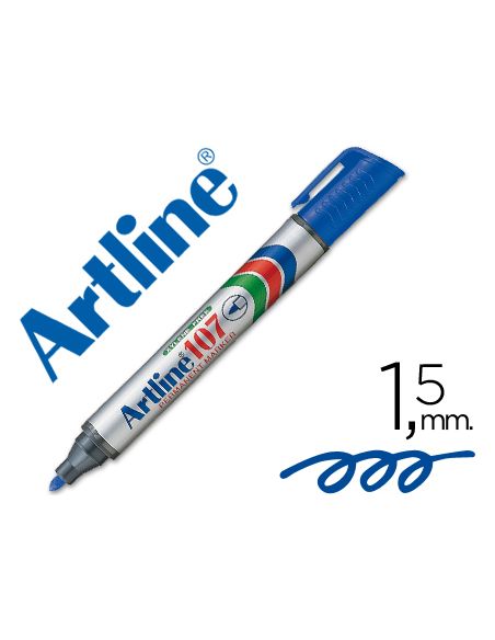 Rotulador Artline Marcador Permanente 107 Azul Punta Redonda