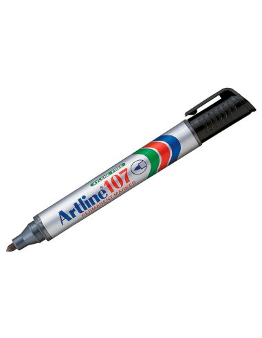 Rotulador Artline Marcador Permanente 107 Negro Punta Redonda
