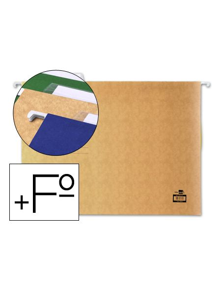Carpeta Colgante Liderpapel Folio Prolongado Kraft
