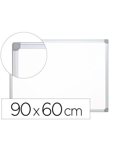 Pizarra Blanca Q-Connect Lacada Magnetica Marco De Aluminio 90X60 Cm