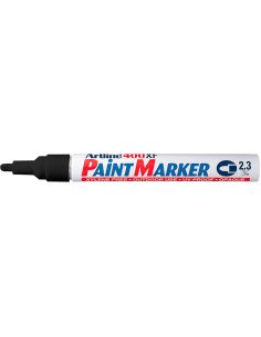 Rotulador Artline Marcador Permanente Ek-400 Xf Negro -Punta Redonda 2.3 Mm -Metal Caucho Y Plastico 2