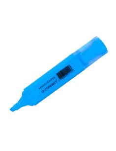 Rotulador Q-Connect Fluorescente Azul Punta Biselada 2