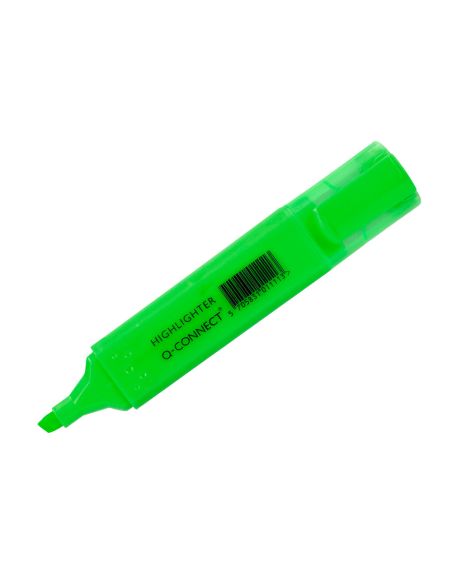 Rotulador Q-Connect Fluorescente Verde Punta Biselada