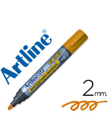 Rotulador Artline Pizarra Ek-517 Naranja Punta Redonda 2 Mm Tinta De Bajo Olor