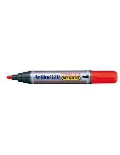 Rotulador Artline Marcador Permanente 170 Rojo Punta Redonda 2 Mm Antisecado 2