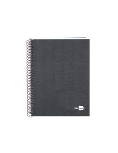 Cuaderno Espiral Liderpapel A5 Micro Papercoat Tapa Forrada 140H 75Gr Cuadro5Mm 5 Banda S 6 Taladros Negro 2