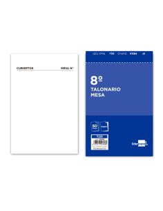 Talonario Liderpapel Camarero Mesa Octavo Original Y Copia 231 Papel Autocopiante
