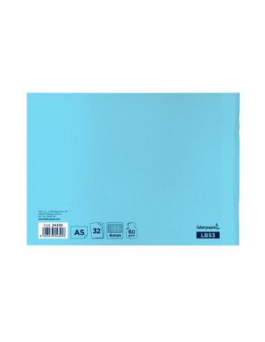 Libreta Liderpapel Smart A5 Apaisado 32H 60Gr Cuadro 4Mm Con Margen