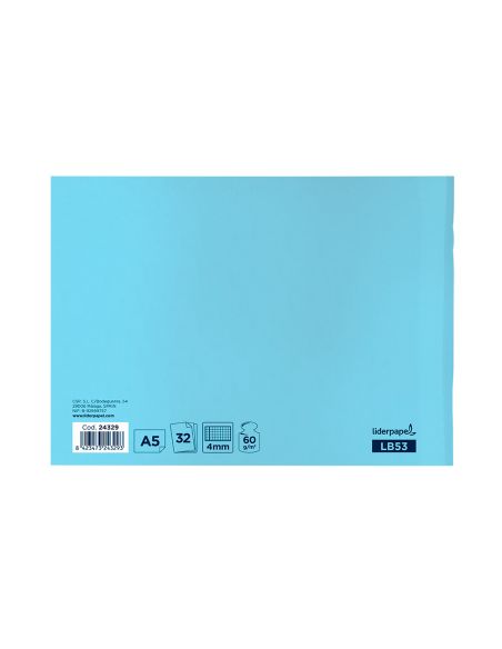 Libreta Liderpapel Smart A5 Apaisado 32H 60Gr Cuadro 4Mm Con Margen