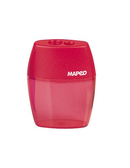 Sacapuntas Maped Plastico 2 Usos Con Deposito Expositor De 20 Unidades