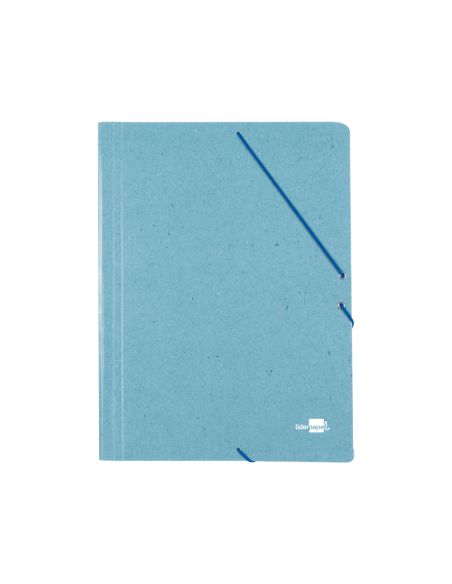 Carpeta Liderpapel Gomas Tres Solapas Carton Prespan Folio Color Verde