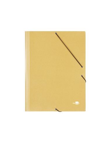 Carpeta Liderpapel Gomas Tres Solapas Carton Prespan Folio Color Amarillo