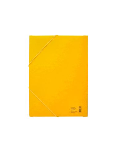 Carpeta Liderpapel Gomas Tres Solapas Carton Simil Prespan Folio Color Amarillo