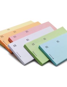 Talonario Liderpapel Mostrador 60X145 Mm Tl03 Celeste Con Matriz 2