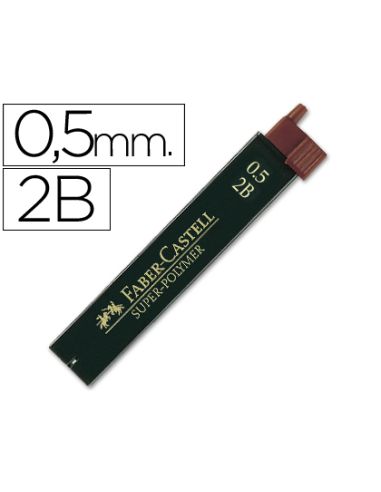 Minas Faber Grafito 9065 0,5 Mm 2B Estuche De 12 Minas