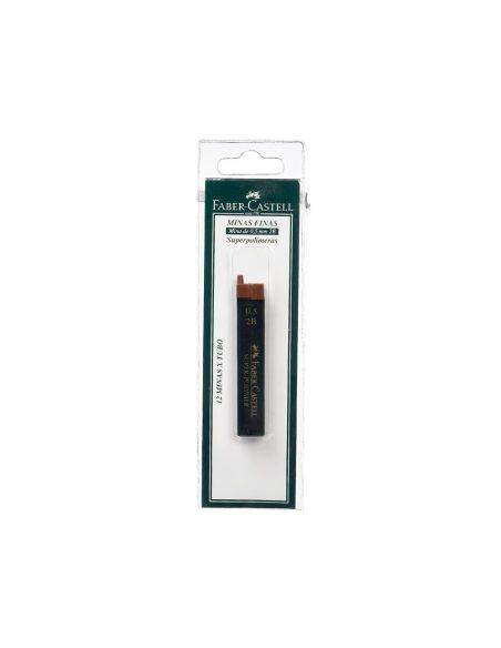 Minas Faber Grafito 9065 0,5 Mm 2B Estuche De 12 Minas