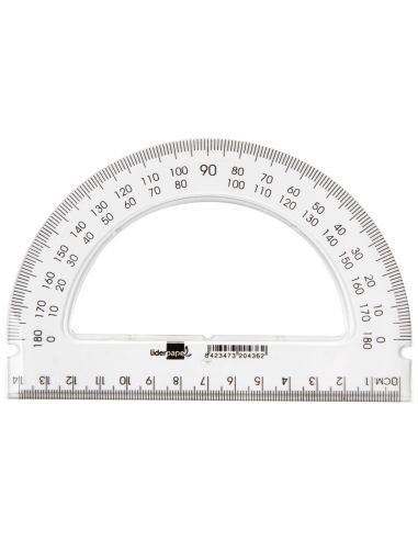 Semicirculo Liderpapel 14 Cm Plastico