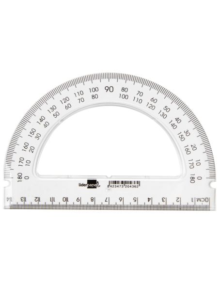 Semicirculo Liderpapel 14 Cm Plastico