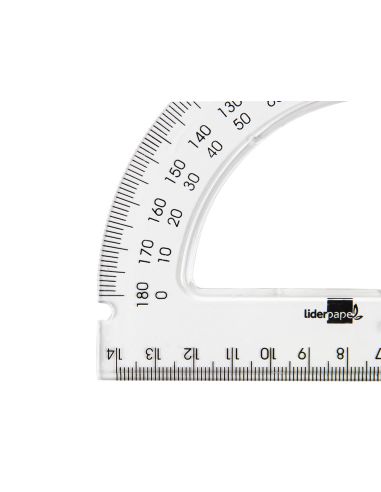 Semicirculo Liderpapel 14 Cm Plastico