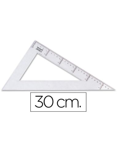 Cartabon Liderpapel 30 Cm Plastico Cristal