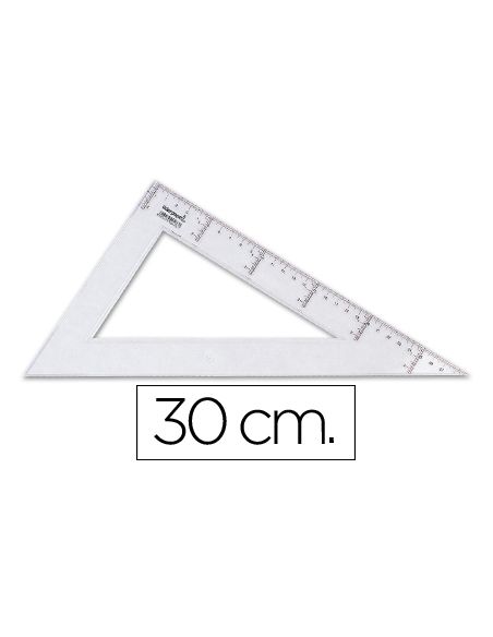 Cartabon Liderpapel 30 Cm Plastico Cristal