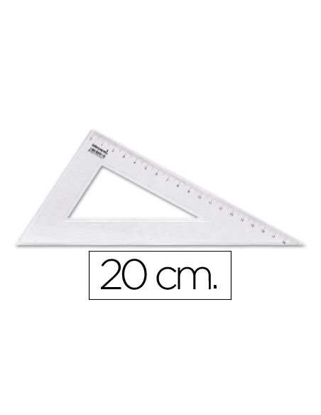 Cartabon Liderpapel 20 Cm Plastico Cristal