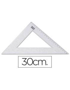 Escuadra Liderpapel 30 Cm Plastico Cristal