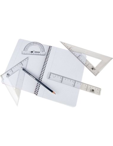 Escuadra Liderpapel 30 Cm Plastico Cristal