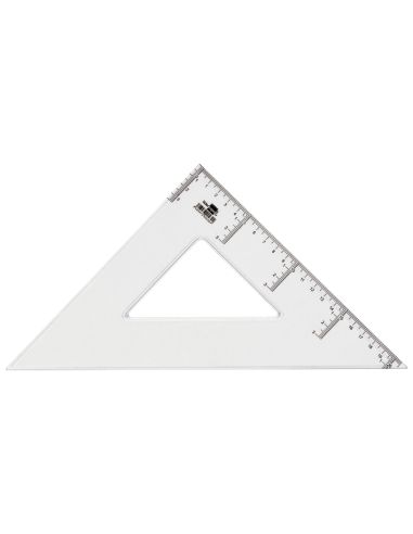 Escuadra Liderpapel 30 Cm Plastico Cristal