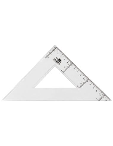Escuadra Liderpapel 25 Cm Plastico Cristal