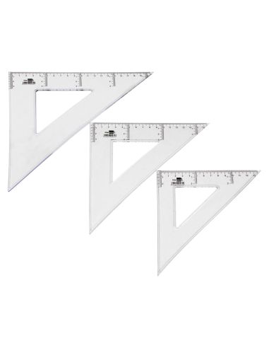 Escuadra Liderpapel 20 Cm Plastico Cristal