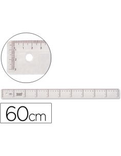 Regla Liderpapel Plastico Cristal 60 Cm