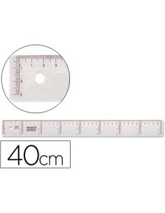 Regla Liderpapel Plastico Cristal 40 Cm