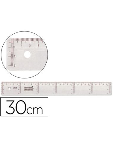 Regla Liderpapel Plastico Cristal 30 Cm