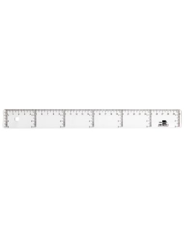Regla Liderpapel Plastico Cristal 30 Cm