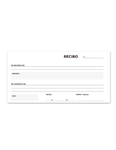 Talonario Liderpapel Recibos 3/Fº Original Y Copia T236 Sin Matriz