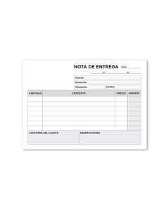 Talonario Liderpapel Entregas 8º Original T128 Apaisado 2