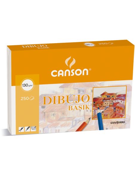 Papel Dibujo Basik 32.5X46 Cm 130 Gr Con Recuadro
