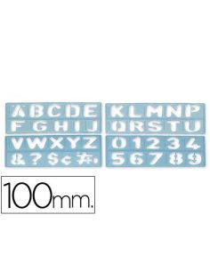 Plantilla Liderpapel Rotulacion 1800 Letras Y Numeros 100 Mm