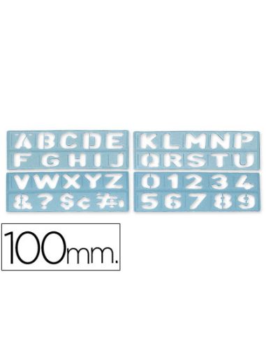 Plantilla Liderpapel Rotulacion 1800 Letras Y Numeros 100 Mm