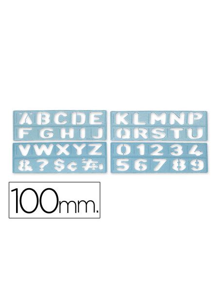 Plantilla Liderpapel Rotulacion 1800 Letras Y Numeros 100 Mm