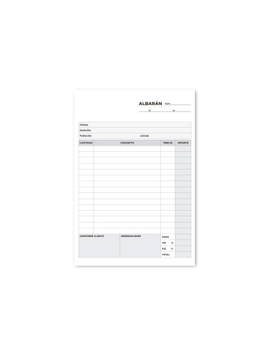 Talonario Liderpapel Albaran Cuarto Original Y Dos Copias T315