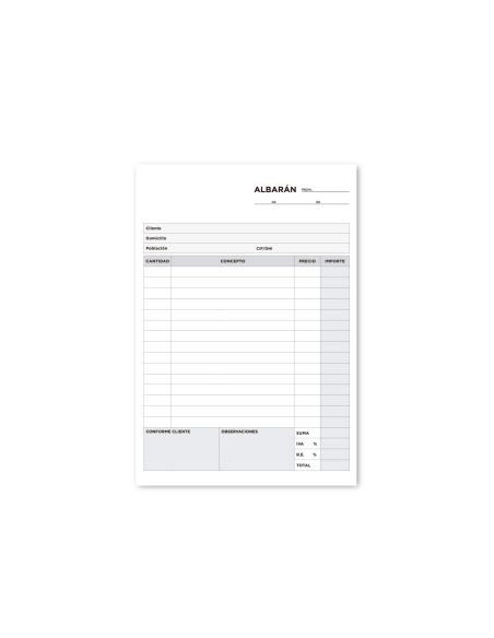 Talonario Liderpapel Albaran Cuarto Original Y Dos Copias T315
