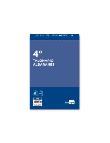 Talonario Liderpapel Albaran Cuarto Original Y Dos Copias T315