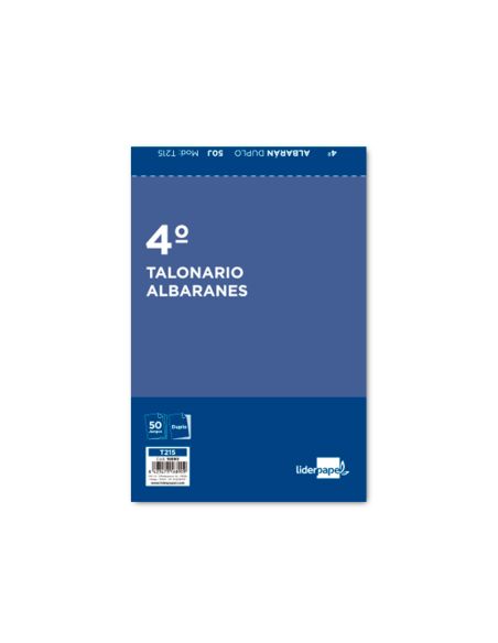 Talonario Liderpapel Albaran Cuarto Original Y Copia T215