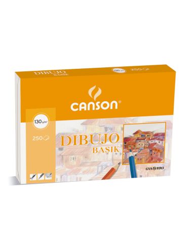 Papel Dibujo Basik 23X32.5 Cm 130 Gr Con Recuadro